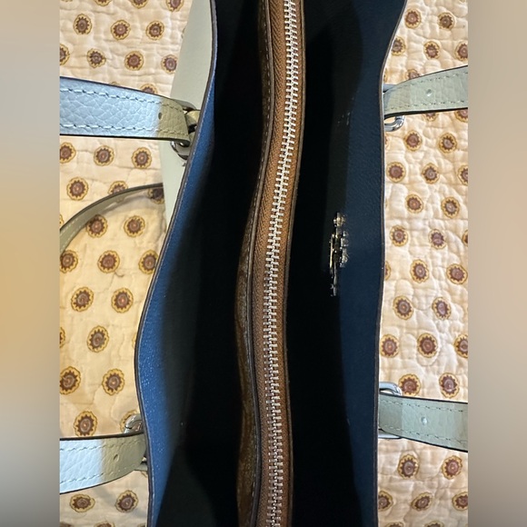 Coach CF333 Gray Leather Mollie Tote New Without Tag - Picture 5 of 7